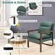 preview thumbnail 8 of 25, Costway Set of 2 Modern Accent Armchair Lounge Chair w/ Wood Legs & - 34.5'' x 26.5'' x 36''