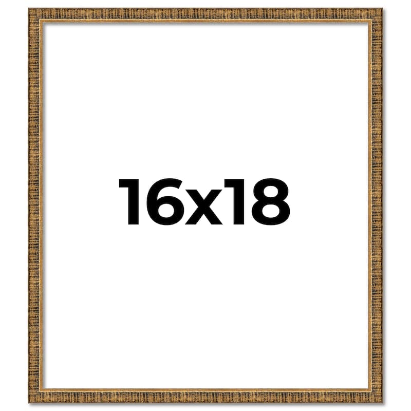 16x18 Frame Gold Kingsley Distressed Solid Wood Picture Frame Width