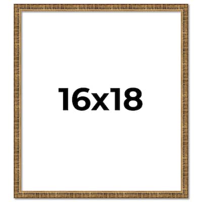 16x18 Frame Gold Kingsley Distressed Solid Wood Picture Frame Width