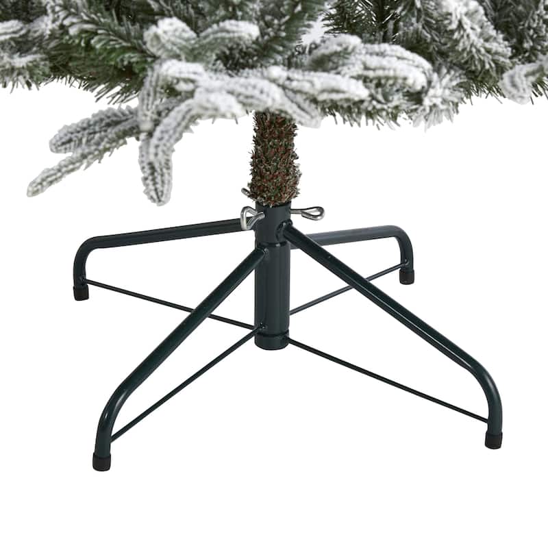 Artificial Christmas Tree 6.5ft Pre-Lit Holiday Spruce Tree with Lights & Branches - Green - 78