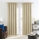 preview thumbnail 49 of 85, Deconovo Solid Rod Pocket Curtain Panel Pair, Set of 4 Panels 52x45 Inch - Beige