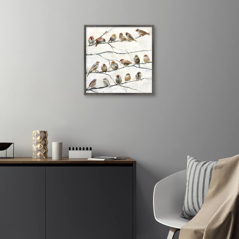 Birds of a Feather by Studio Arts Framed Canvas Art Print