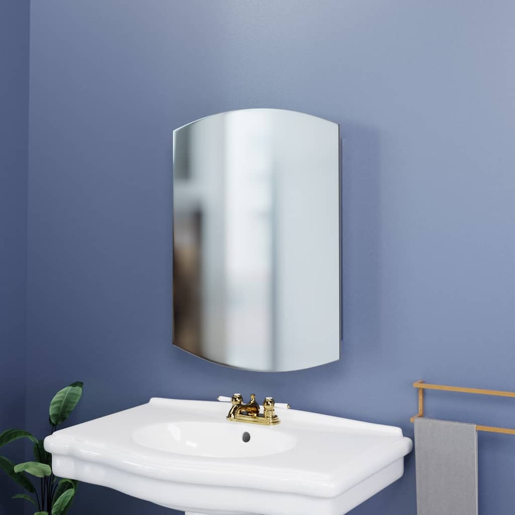 Stainless Steel Medicine Cabinet with Mirror 24" x 16" Triple Shelf Medicine Cabinet with Mounting Hardware