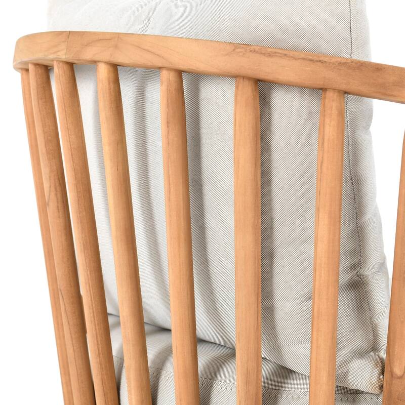 Classic Home Hearst Outdoor Accent Chair Natural - 28.35Wx29.92Dx29.13H
