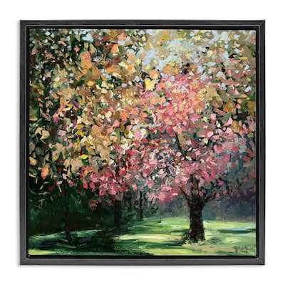 Stupell Timeless Vivid Foliage Framed Floater Canvas Wall Art Design By Meredith Howse