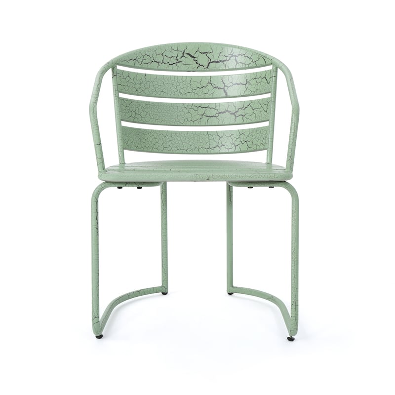 Roomfitters 3-Piece Bistro Set, Outdoor Metal Patio Table and Chairs for Balcony, Garden or Porch