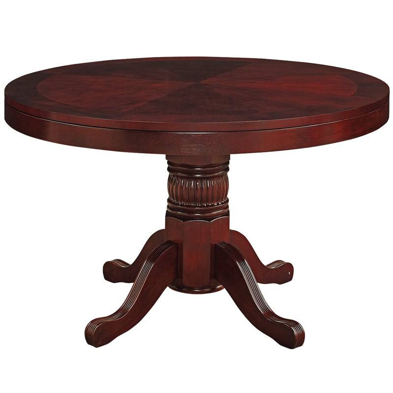 Two-in-one 48 Inch Poker and Game Table With Padded Vinyl Poker Surface By RAM Game Room - 48 INCH