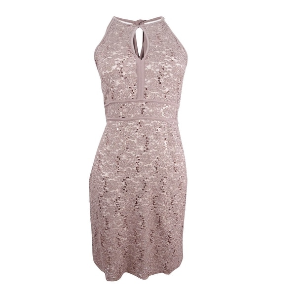 taupe sheath dress