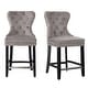 preview thumbnail 19 of 36, Carter 24" Wingback Tufted Nailhead Counter Stool (Set of 2)