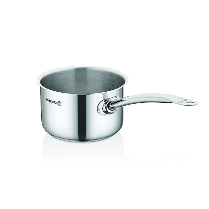 Korkmaz Proline 18/10 Classic Stainless Steel Saucepan - 3 Quart