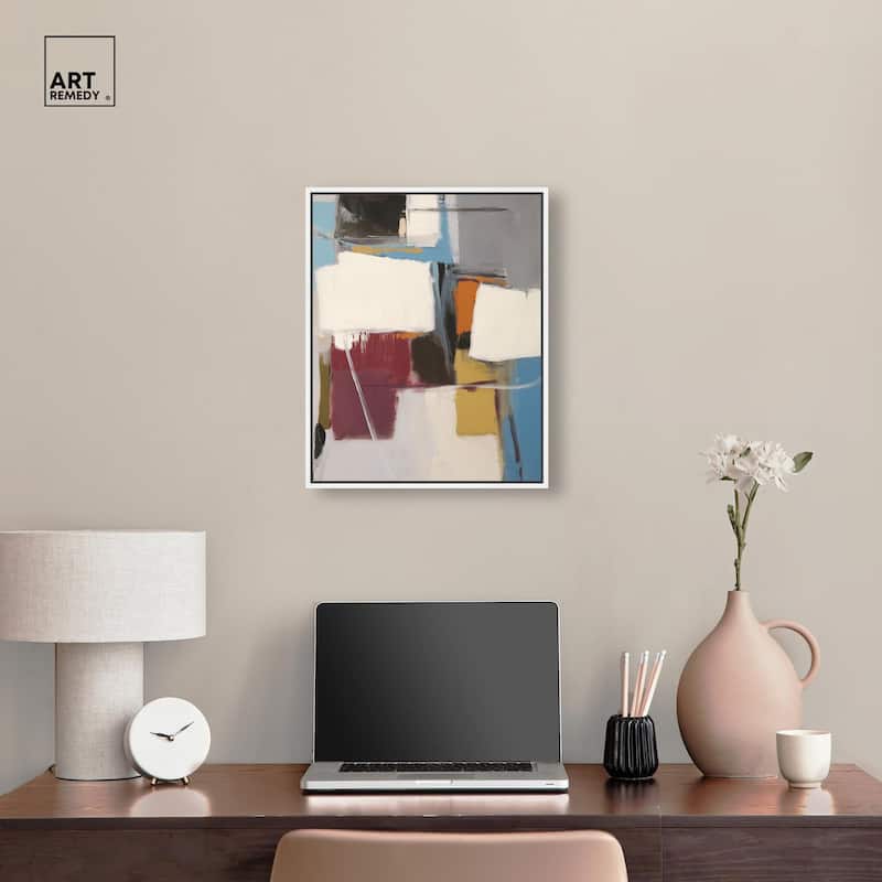 Stacked Forms Canvas by Art Remedy