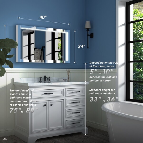 Exbrite led bathroom mirror on sale