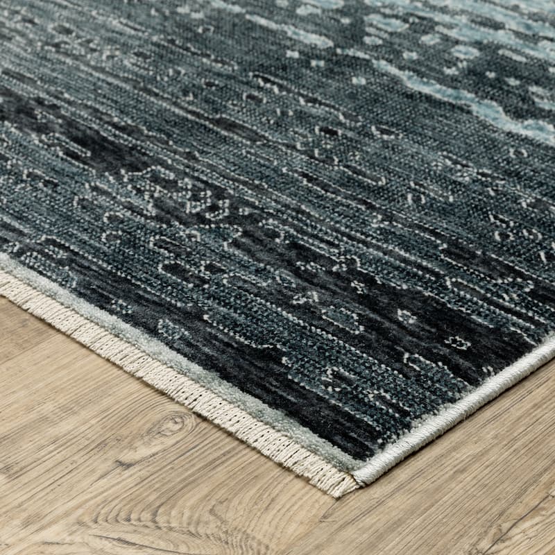 Style Haven Estella Distressed Ombre Blue/ Beige Area Rug