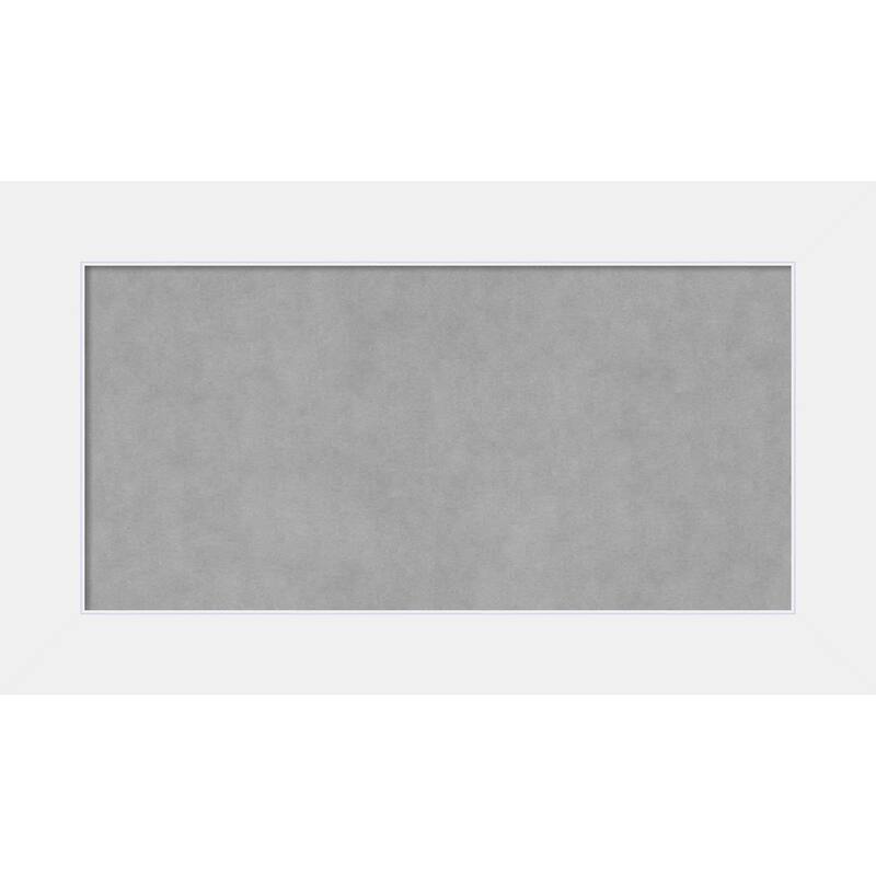 Amanti Art Corvino White Framed Magnetic Board
