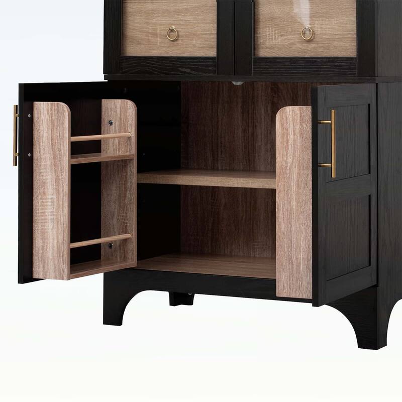 71 Inch Tall Cabinet for Versatile Storage and Elegant Farmhouse Design