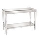 preview thumbnail 3 of 8, Allan Andrews Mirrored Console Table with Bottom Shelf