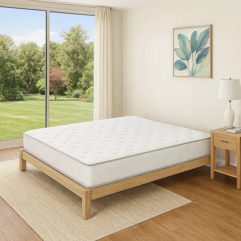 Irya 9 Inch King Size Mattress, Non Woven Soft Polyester, Pocket Coiling