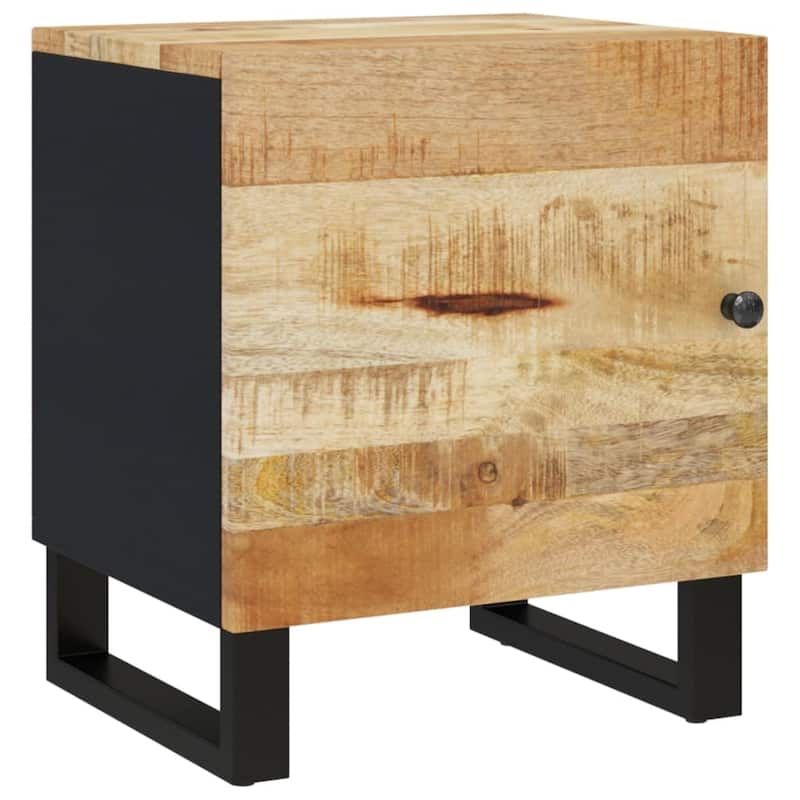 vidaXL Bedside Cabinet 15.7"x13"x18.1" Solid Wood
