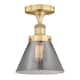 Option Brushed Brass / Light Smoke