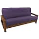 Solid Twill Full-Size 8-10 Inch Thick Futon Cover - Grape