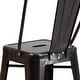 preview thumbnail 7 of 97, 24'' High Metal Indoor-Outdoor Counter Height Stool with Back