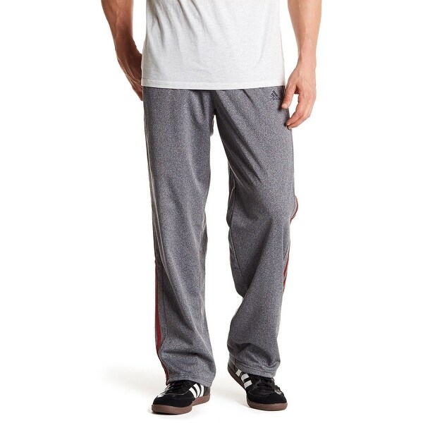 Shop Adidas New Dark Gray Mens Size Large L Red Striped Side Track Pants Overstock 20914829