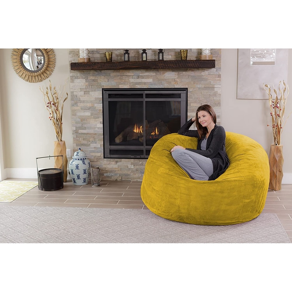 Bean Bag Chair 5 foot Memory Foam Removable Cover Bean Bags Bed Bath Beyond 8486912
