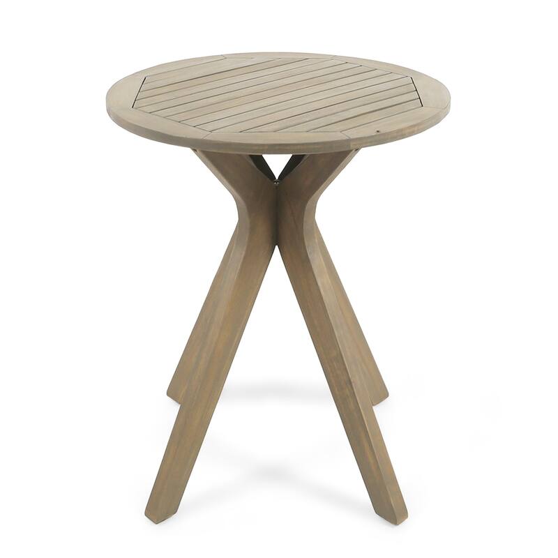 acacia wood outdoor bistro table