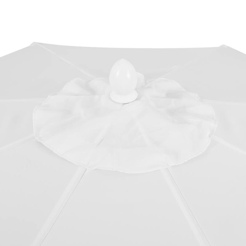 Collins 9 ft. Classic MidCentury Market Patio Umbrella with UV Protection, Auto-Tilt, Crank and Wind Vent, by JONATHAN Y
