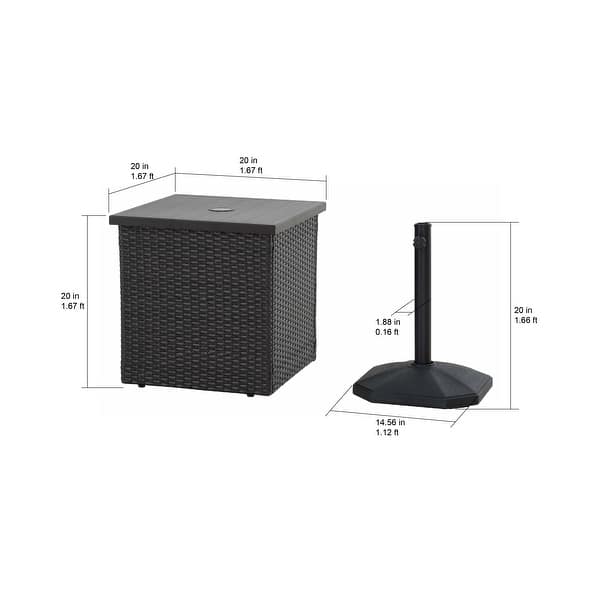 Sunjoy Combination Umbrella Stand Side Table Bed Bath & Beyond 30722580