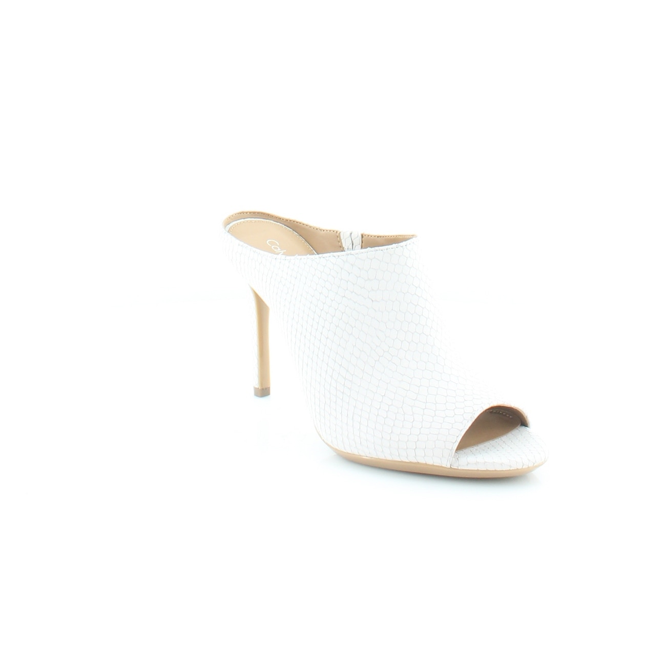calvin klein white heels