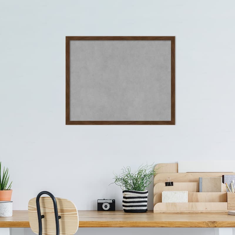 Amanti Art Carlisle Brown Narrow Framed Magnetic Board