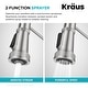 preview thumbnail 30 of 49, KRAUS Allyn Commercial 2-Function 1-Handle Pull Down Kitchen Faucet