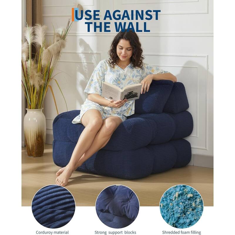 Folding Sofa Bed, Sleeper Chair, with Pillow