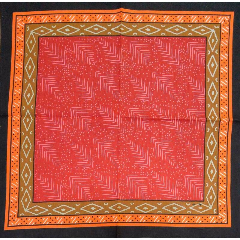 Cotton Block Print Luxurious Geometric Tablecloth Collection - Set of 4 Napkins