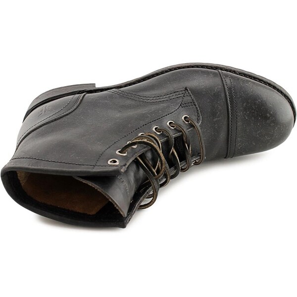 frye logan cap toe black