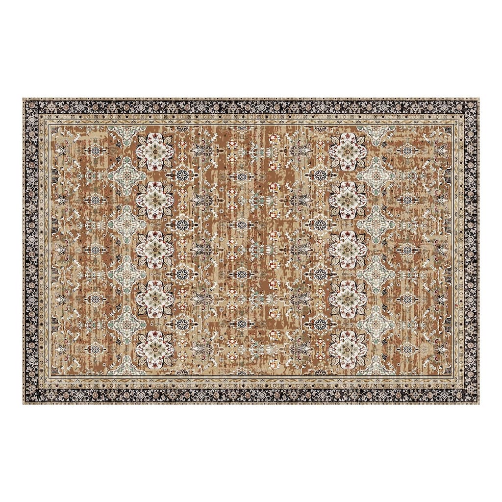 Large Area Rug Anti-Skid Tear-Resistant Floor Mat Vintage - 6' x 7'