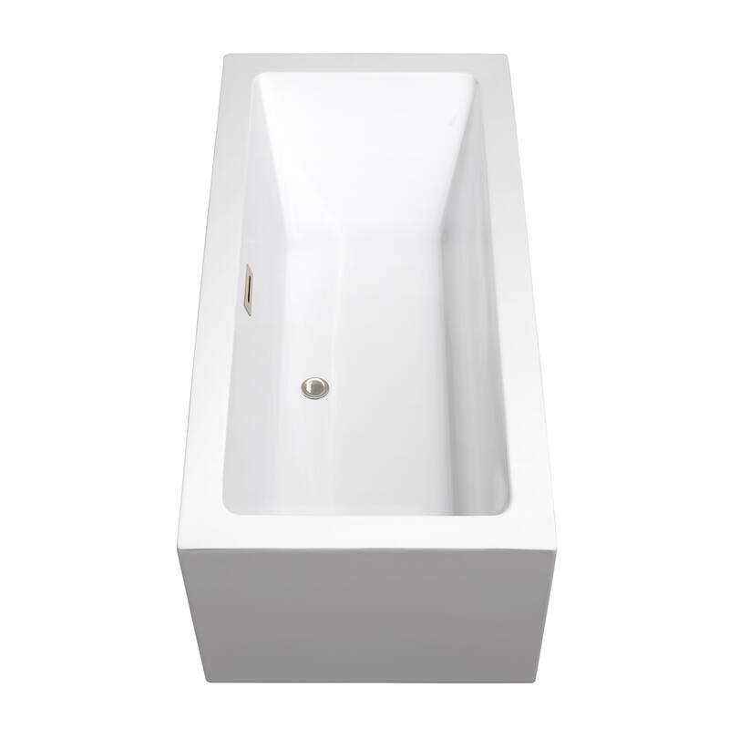 Wyndham Collection Melody 60" Free Standing Acrylic Soaking Tub with