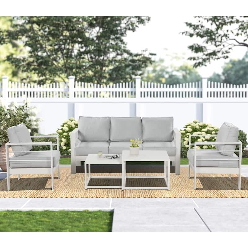 Royalcraft 5 pcs Aluminum Outdoor Patio Conversation Set
