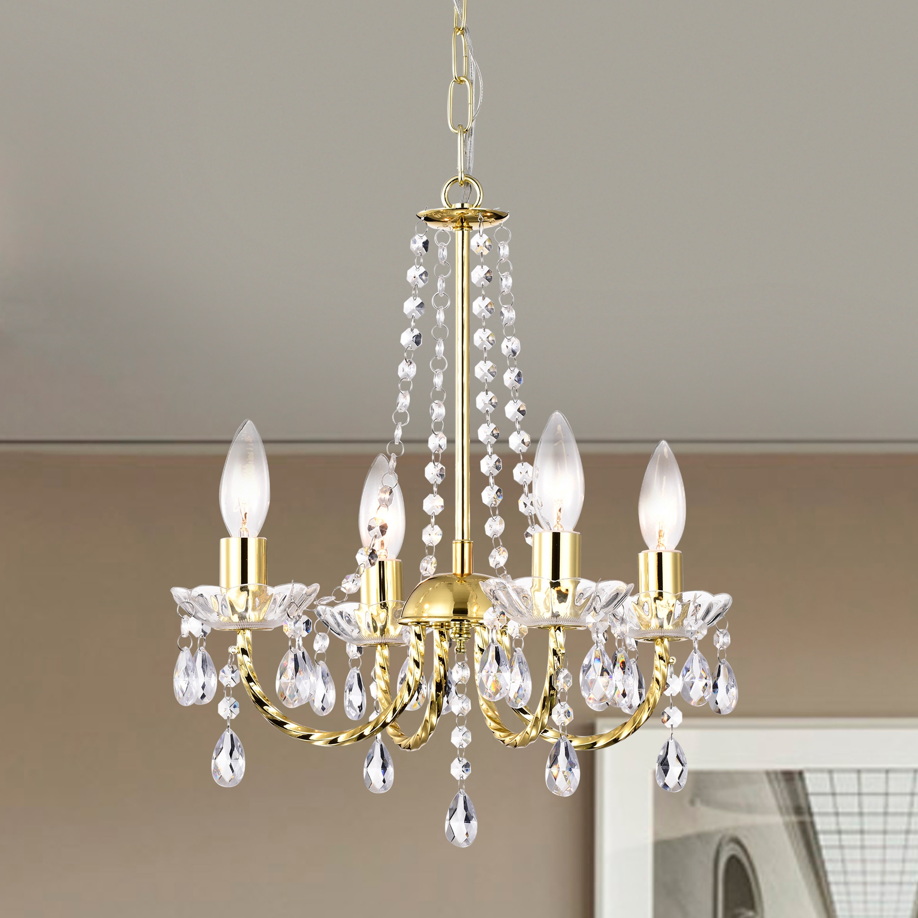 Acrylic Gold Chandeliers Bed Bath Beyond