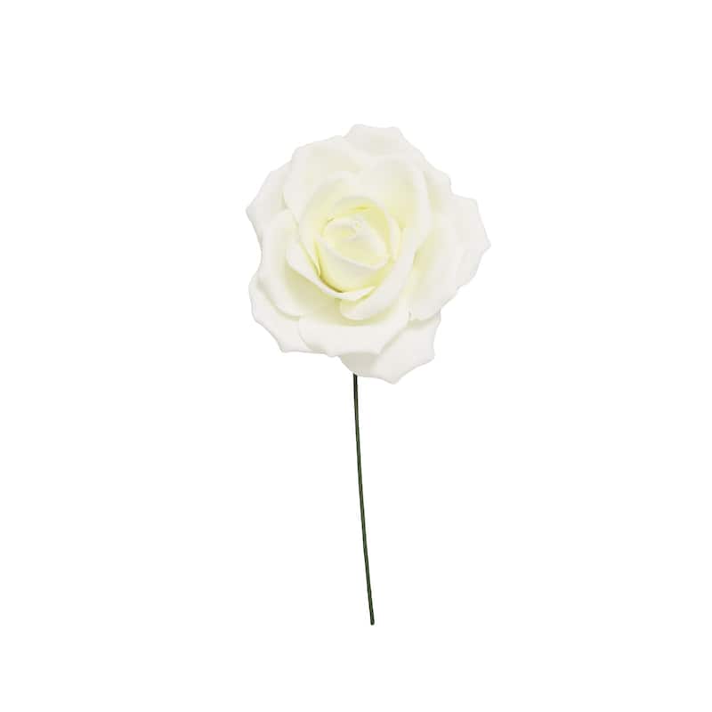 Set of 3 Large Foam Rose Stem Flower Wall Decor Backdrop Art Crafts 8in