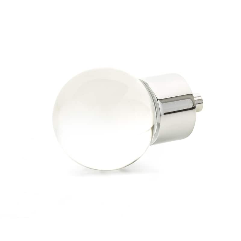 Schaub and Company City Lights 1-3/8" Glass Globe Ball Cabinet Knob - Polished Chrome