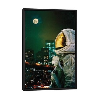iCanvas "Between The Moon And The City" by Seamless Framed - Bed Bath ...
