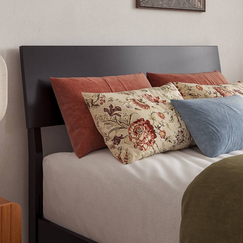 Norla Wood Platform Bed with Storage Drawers