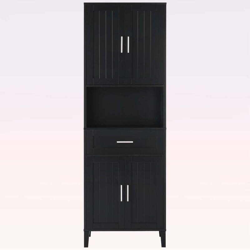 Freestanding Tall Bathroom Cabinet with a Drawer,2 Cabinets,for Bathroom,Living Room,Laundry Room