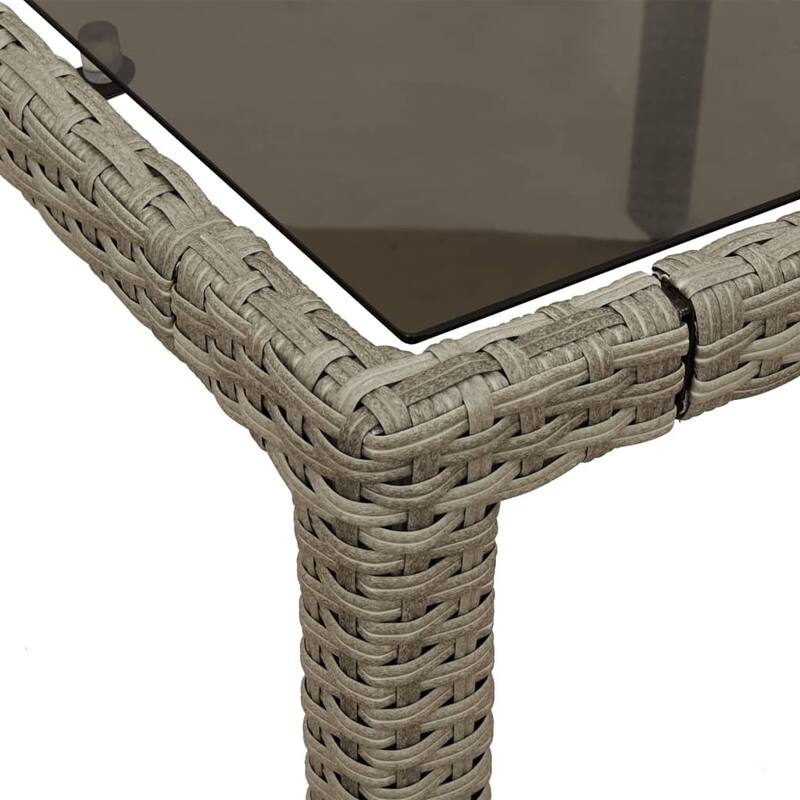 vidaXL Garden Table Light Grey - 35.4 x 59.1 x 29.5
