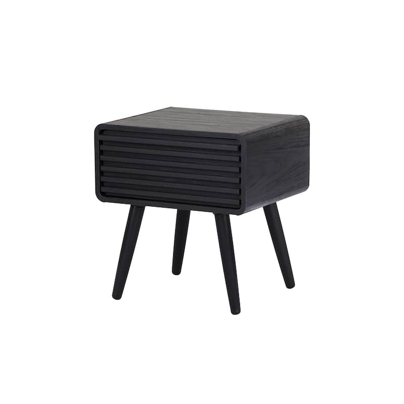 NPD Furniture Wilson Slat Side / End Table - Black