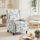 preview thumbnail 71 of 91, Linen Manual Upholstered Recliner with Wood Legs BIRD