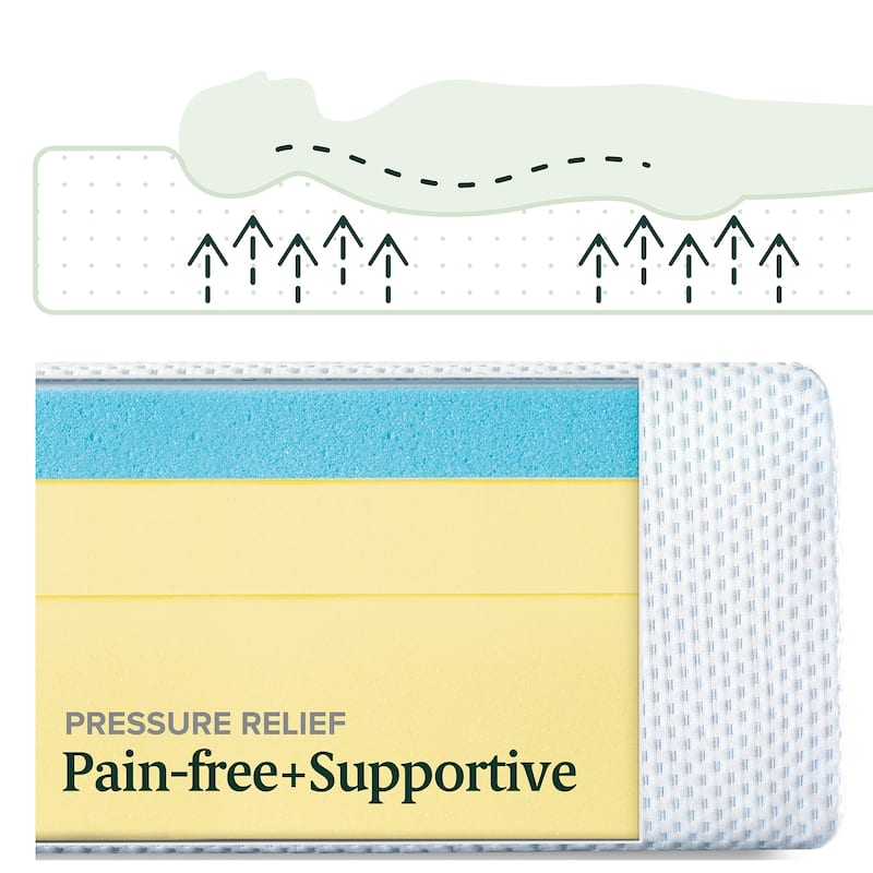 Priage by Zinus 12-inch Green Tea Gel Memory Foam Mattress