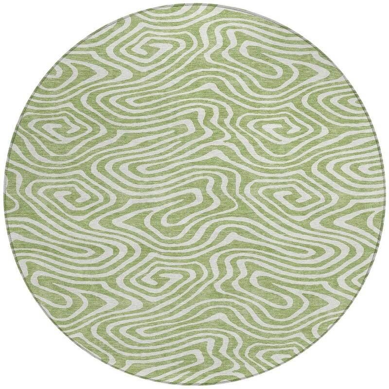 HomeRoots Abstract Transitional Rectangle Outdoor Rug